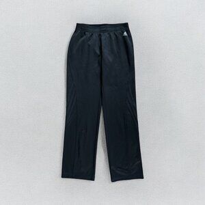 Adidas Womens Track Pants S Black Athletic Straight-Leg Striped Y2K Retro